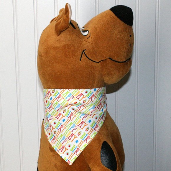 Hand Crafted Cat Hand Crafted Happy Birthday Cat Bandana Velcro